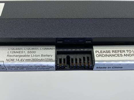 Аккумуляторная батарея для ноутбука Lenovo L12S4K51 IdeaPad S500 14.4V Black 2600mAh OEM - фото 4