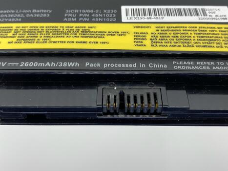 Аккумуляторная батарея для ноутбука Lenovo-IBM 0A36305 ThinkPad X230 14.8V Black 2600mAh OEM - фото 4