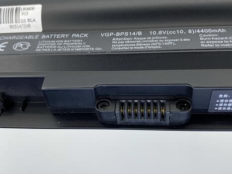 Аккумуляторная батарея для ноутбука Sony VAIO VGP-BPL14 VGN-TT11LN/B 10.8V Black 4400mAh OEM - фото 4