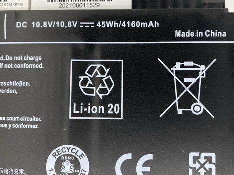 Аккумуляторная батарея для ноутбука Toshiba PA5208-1BRS Satellite E45 10.8V Black 4160mAh OEM - фото 3