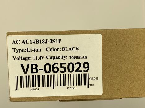 Аккумуляторная батарея для ноутбука Acer AC14B18J-3S1P Aspire ES1-511 11.4V Black 2600mAh Orig - фото 5