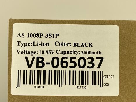 Аккумуляторная батарея для ноутбука Asus 1008P Eee PC 1008KR 10.95V Black 2600mAh OEM - фото 5