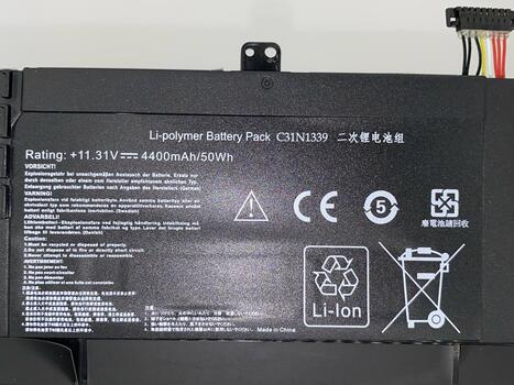 Аккумуляторная батарея для ноутбука Asus C31N1339 ZenBook UX303 11.31V Black 4400mAh OEM - фото 3