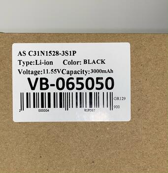 Аккумуляторная батарея для ноутбука Asus C31N1528 ZenBook UX360 11.55V Black 3000mAh OEM - фото 5