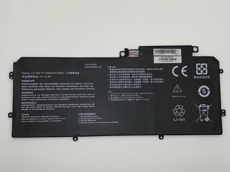 Аккумуляторная батарея для ноутбука Asus C31N1528 ZenBook UX360 11.55V Black 3000mAh OEM