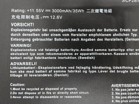 Аккумуляторная батарея для ноутбука Asus C31N1528 ZenBook UX360 11.55V Black 3000mAh OEM - фото 3