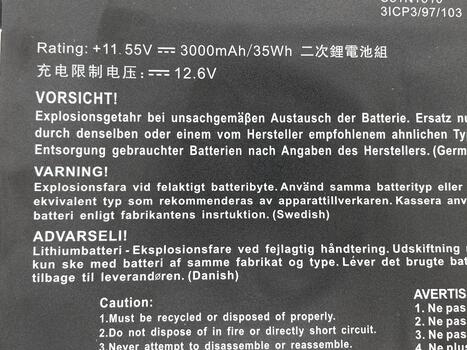 Аккумуляторная батарея для ноутбука Asus C31N1610 ZenBook UX330 11.55V Black 3000mAh OEM - фото 3