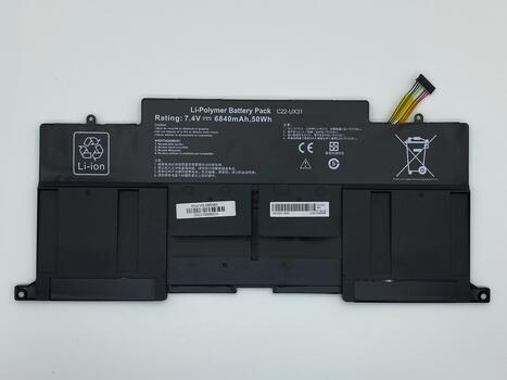 Аккумуляторная батарея для ноутбука Asus C22-UX31 UX31-2S2P 7.4V Black 6840mAh OEM