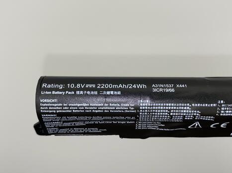 Аккумуляторная батарея для ноутбука Asus A31N1537 X441-3S1P 10.8V Black 2600mAh OEM - фото 3