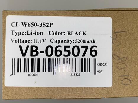 Аккумуляторная батарея для ноутбука Clevo W650BAT-6 W670RC 11.1V Black 5200mAh OEM - фото 5