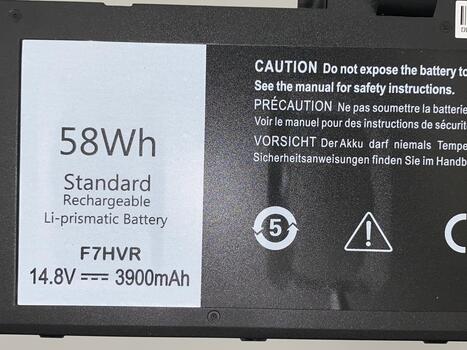 Аккумуляторная батарея для ноутбука Dell F7HVR Inspiron 15-7537 14.8V Black 3900mAh OEM - фото 3