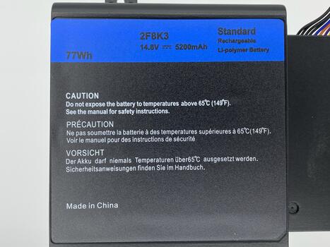 Аккумуляторная батарея для ноутбука Dell 2F8K3 Alienware 17 R1 14.8V Black 5200mAh OEM - фото 3