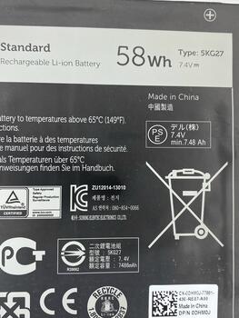 Аккумуляторная батарея для ноутбука Dell 5KG27 Inspiron 14-7437 7.4V Black 3800mAh Orig - фото 3