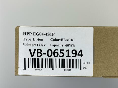 Аккумуляторная батарея для ноутбука HP EG04 Envy Sleekbook 6 14.8V Black 3900mAh OEM - фото 5