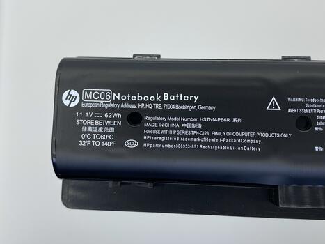 Аккумуляторная батарея для ноутбука HP MC06 Envy 15 11.1V Black 5100mAh - фото 3