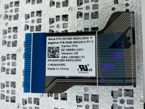 Клавиатура для ноутбука Asus (Q552) Black с подсветкой, (No Frame) RU - фото 3