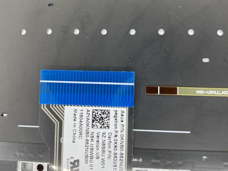 Клавиатура для ноутбука Asus (Q552) Black с подсветкой, (No Frame) RU - фото 4