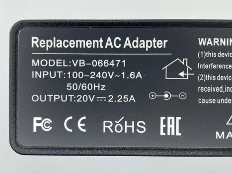 БП Lenovo 45W 20V 2.25A 4.0x1.7mm 20225-808 OEM - фото 3