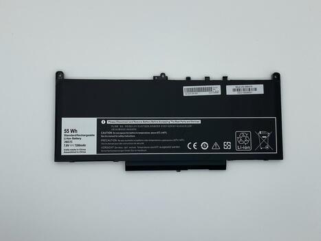 Аккумуляторная батарея для ноутбука Dell J60J5 Latitude 12 E7270 7.6V Black 7200mAh OEM