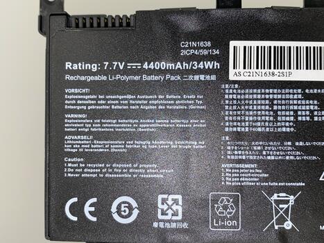 Аккумуляторная батарея для ноутбука Asus (C21N1638) F442U 7.7V Black 4400mAh OEM - фото 3