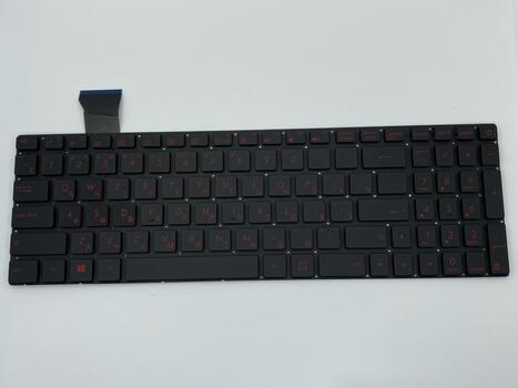 Клавиатура для ноутбука Asus ROG GL552 с красной подсветкой (Light Red), Black, (No Frame) RU - фото 2