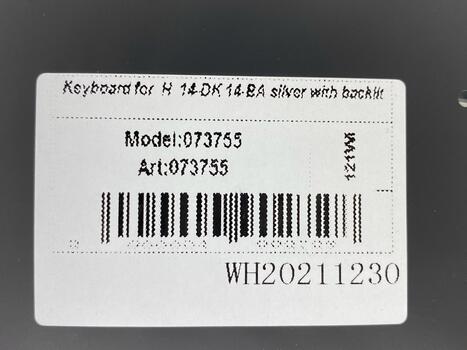 Клавиатура для ноутбука HP Pavilion (13-dk), с подсветкой (Light), Silver, (No Frame) RU - фото 5