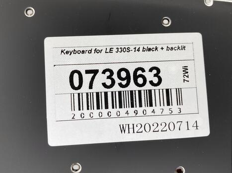 Клавиатура для ноутбука Lenovo IdeaPad 330S-14 с подсветкой (Light), Black, (No Frame), RU - фото 5