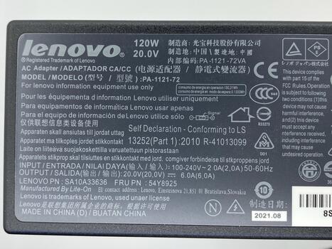 Блок питания для ноутбука Lenovo 120W 20V 6A Yoga PA-1121-72 OEM - фото 3
