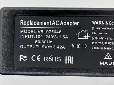 Блок питания для ноутбука Asus 65W 19V 3.42A 5.5x2.5mm ADP-65JH BB OEM - фото 3