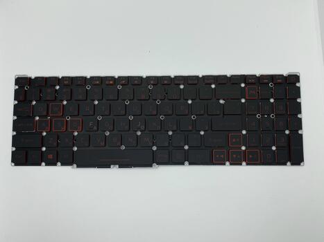 Клавиатура для ноутбука Acer Nitro 5 AN515-54 с подсветкой (Light Red), Black, (No Frame), RU - фото 2