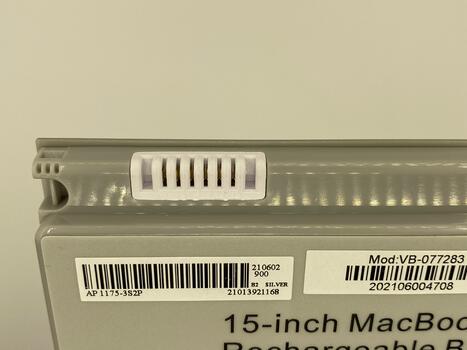 Аккумуляторная батарея для ноутбука Apple A1175 MacBook Pro 15-inch 10.8V Silver 5400mAh OEM - фото 4
