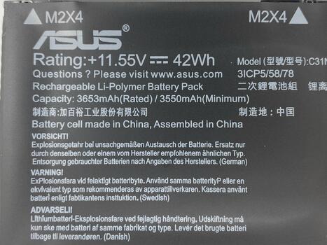 Аккумуляторная батарея для ноутбука Asus C31N1806 Vivobook S13 S330UA 11.55V Black 3640mAh OEM - фото 3