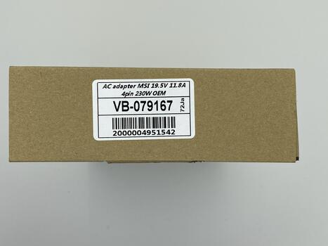 Блок питания для ноутбука MSI 230W 19.5V 11.8A 4pin A12-230 PA1A1 OEM - фото 5