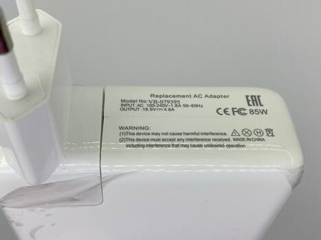 Блок питания для ноутбука Apple 85W 18.5V 4.6A MagSafe A1172 (T-shape) REPLACEMENT - фото 3