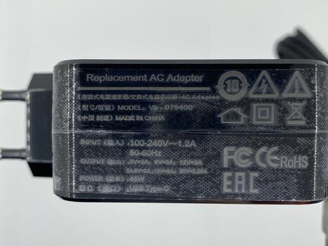 Блок питания для ноутбука Toshiba 45W 5V 3A /9V 3A/ 15V 3A/20V 2.25A Type-C ADP-45EW C OEM - фото 3