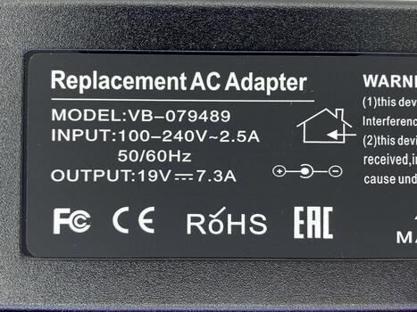 Блок питания для ноутбука Acer 135W 19V 7.3A 5.5x2.5mm AP.13503.001 OEM - фото 3