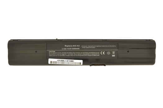 Аккумуляторная батарея для ноутбука Asus A42-A3 14.8V Black 5200mAh OEM