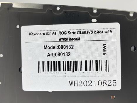Клавиатура для ноутбука Asus ROG Strix SCAR Edition GL503VS с подсветкой (White Light), Black, (No Frame) RU - фото 5
