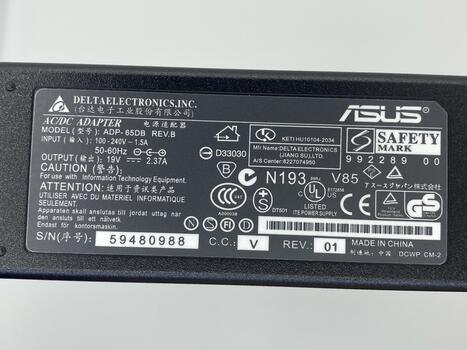Блок питания для ноутбука Asus 45W 19V 2.37A 5.5x2.5mm AS451905525FK OEM - фото 3