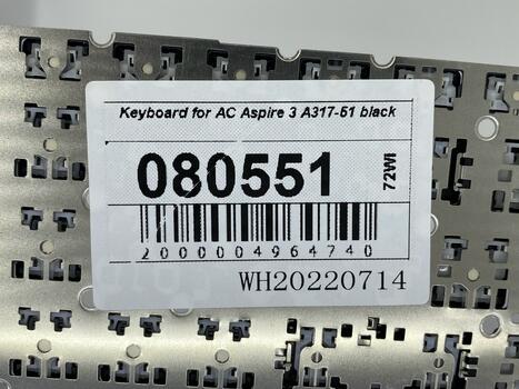 Клавиатура для ноутбука Acer Aspire A317-51, Black, (No Frame), RU - фото 5