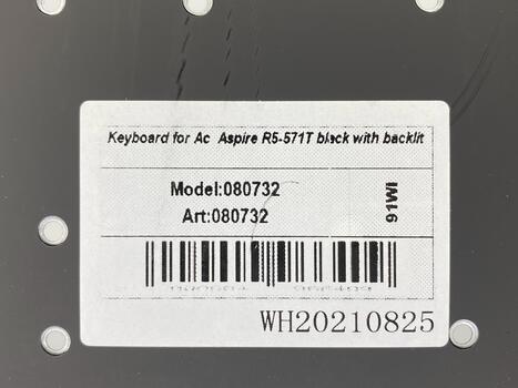 Клавиатура для ноутбука Acer Aspire R5-571T с подсветкой Black, (No Frame) RU - фото 5
