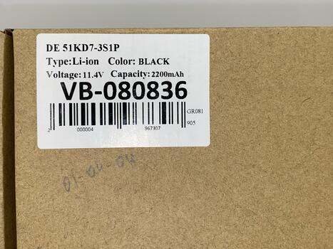 Аккумуляторная батарея для ноутбука Dell 51KD7 Latitude 3180 11.4V Black 2200mAh OEM - фото 5