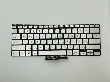 Клавиатура для ноутбука Asus ZenBook UX433FA с подсветкой (Light), Silver, (No Frame) RU - фото 2