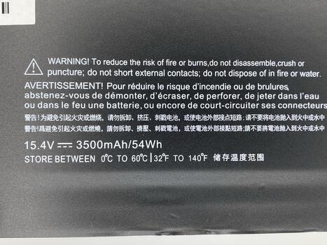 Аккумуляторная батарея для ноутбука HP SR04XL Omen 15-ce 15.4V Black 3500mAh OEM - фото 3