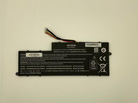 Аккумуляторная батарея для ноутбука Acer AC13C34 Aspire E3-112 11.4V Black 2600mAh OEM - фото 2