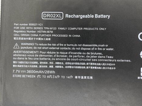 Аккумуляторная батарея для ноутбука HP DR02XL Chromebook 11 G5 7.7V Black 3600mAh OEM - фото 3