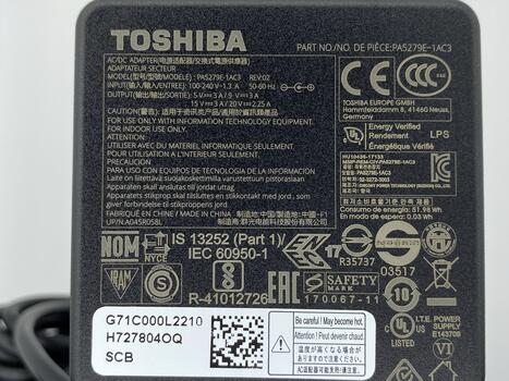 Блок питания для ноутбука Toshiba 45W 20V 2.25A Type-C G71C000KQ111 OEM - фото 3