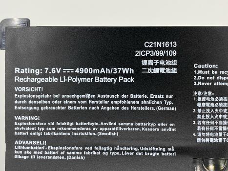 Аккумуляторная батарея для ноутбука Acer C21N1613 Chromebook Flip C302CA 7.6V Black 4900mAh OEM - фото 3
