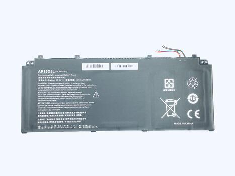 Аккумуляторная батарея для ноутбука Acer AP1505L Chromebook R13 CB5-312T 11.1V Black 4350mAh OEM