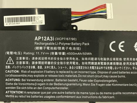 Аккумуляторная батарея для ноутбука Acer AP12A31 Aspire M3-481 11.1V Black 4500mAh OEM - фото 3
